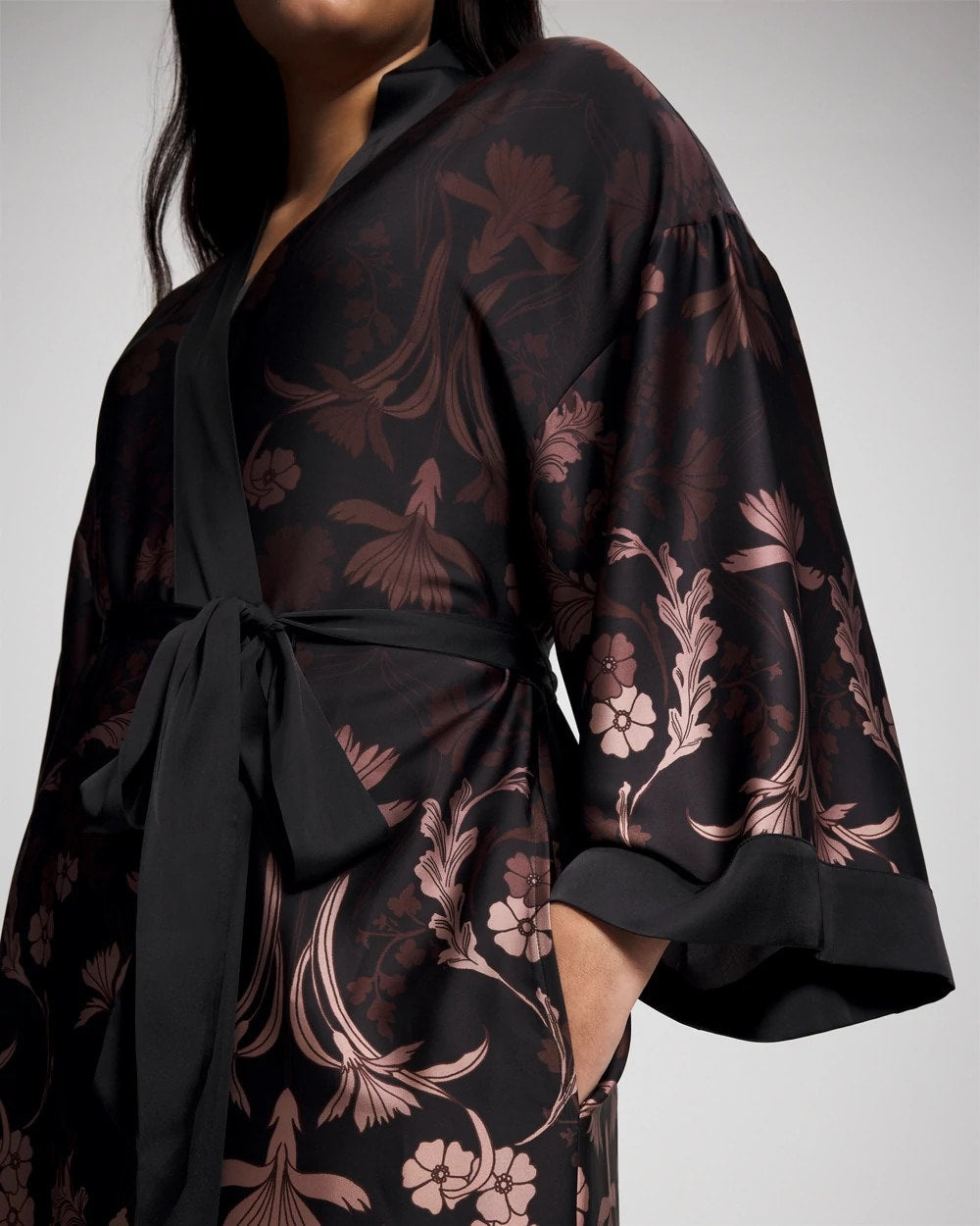 Long Robe - SAVANNA DAMASK BDR | Soma Women