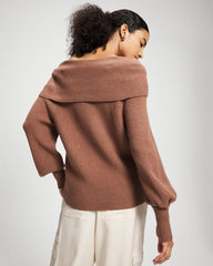 Premier Knit off the Shoulder Sweater - CARDAMOM | Soma Women