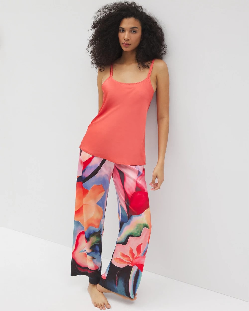 Double Strap Pajama Cami - DEEP SEA CORAL | Soma Women