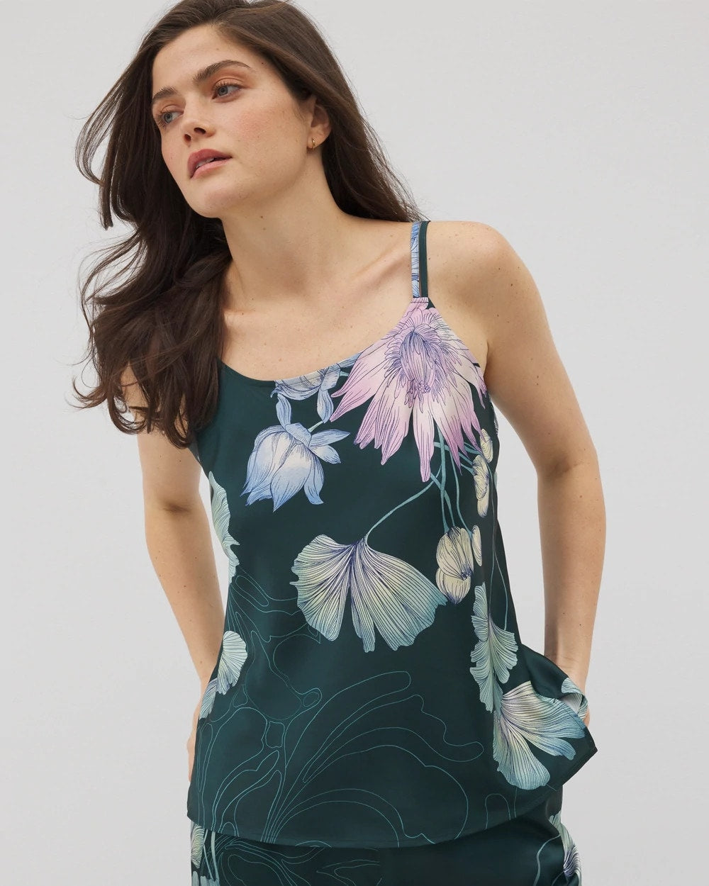 Double Strap Pajama Cami - HAVEN BOTANICAL P DRK SEA | Soma Women