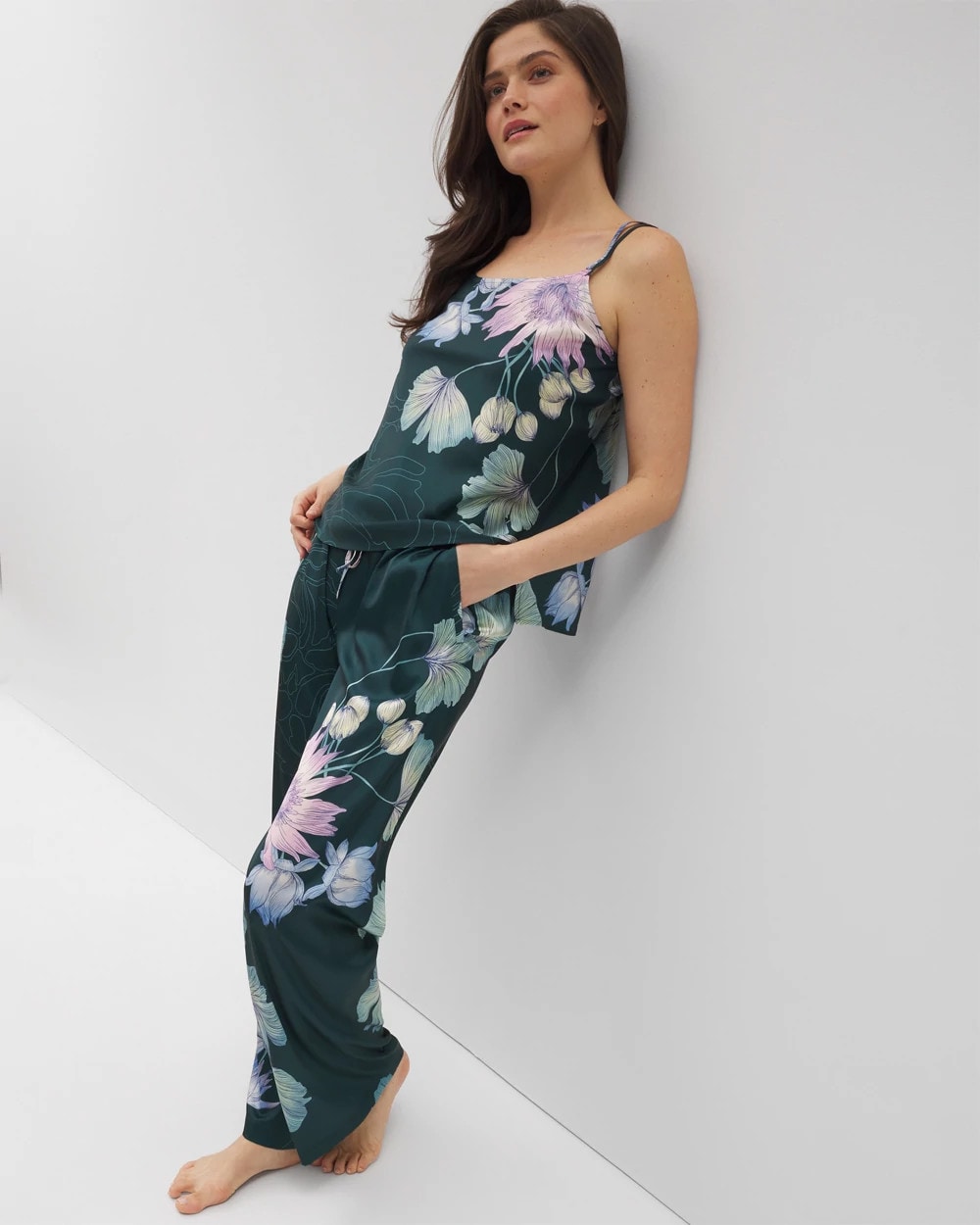 Double Strap Pajama Cami - HAVEN BOTANICAL P DRK SEA | Soma Women