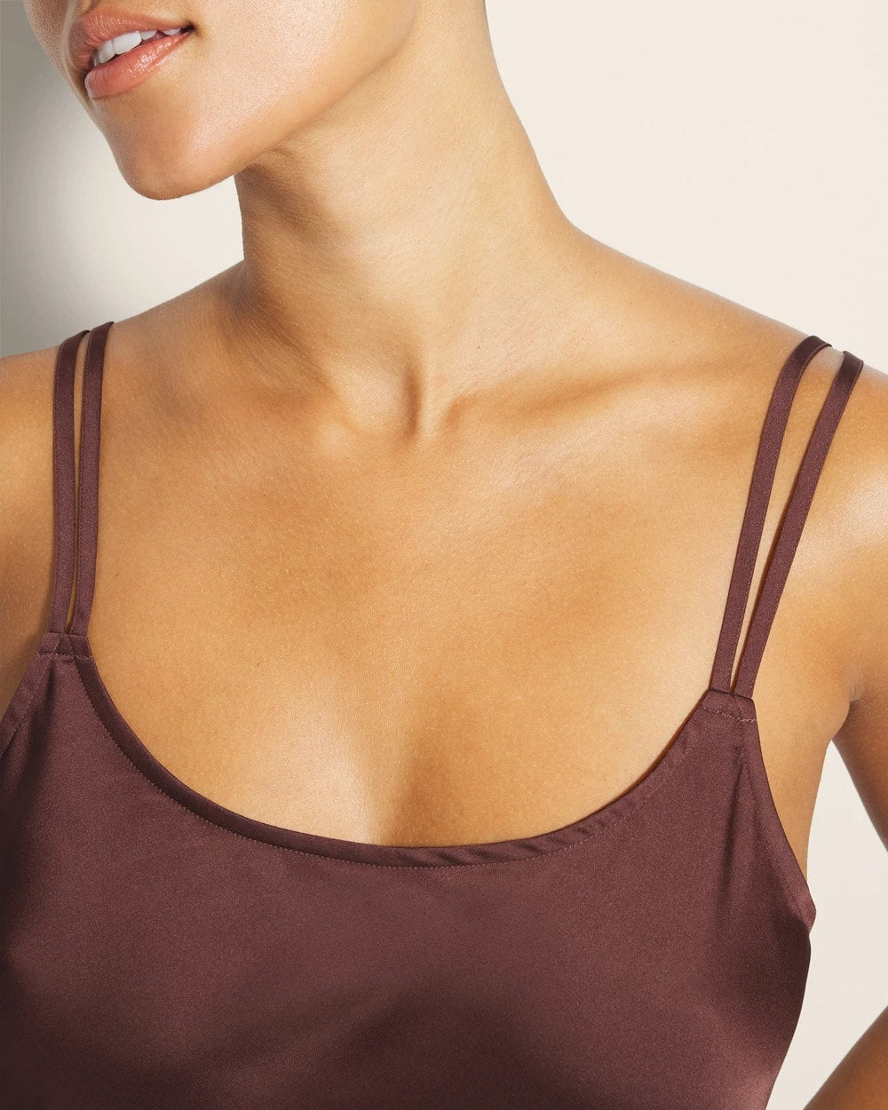 Double Strap Pajama Cami - MOCHA | Soma Women