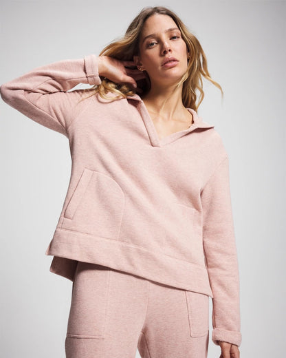 Cotton Terry Hoodie - HEATHER CLAY | Soma Women