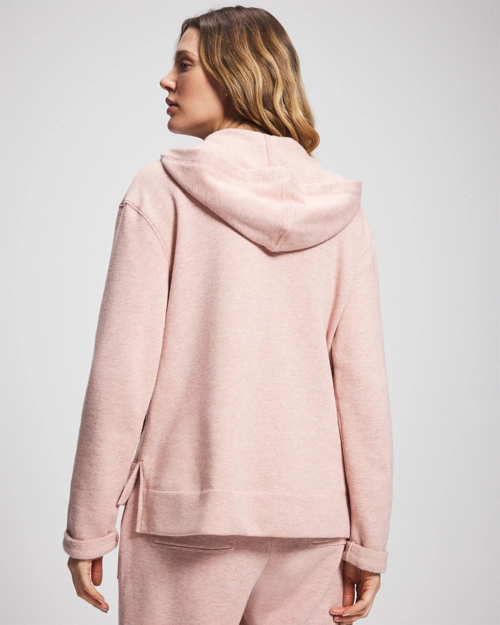 Cotton Terry Hoodie - HEATHER CLAY | Soma Women