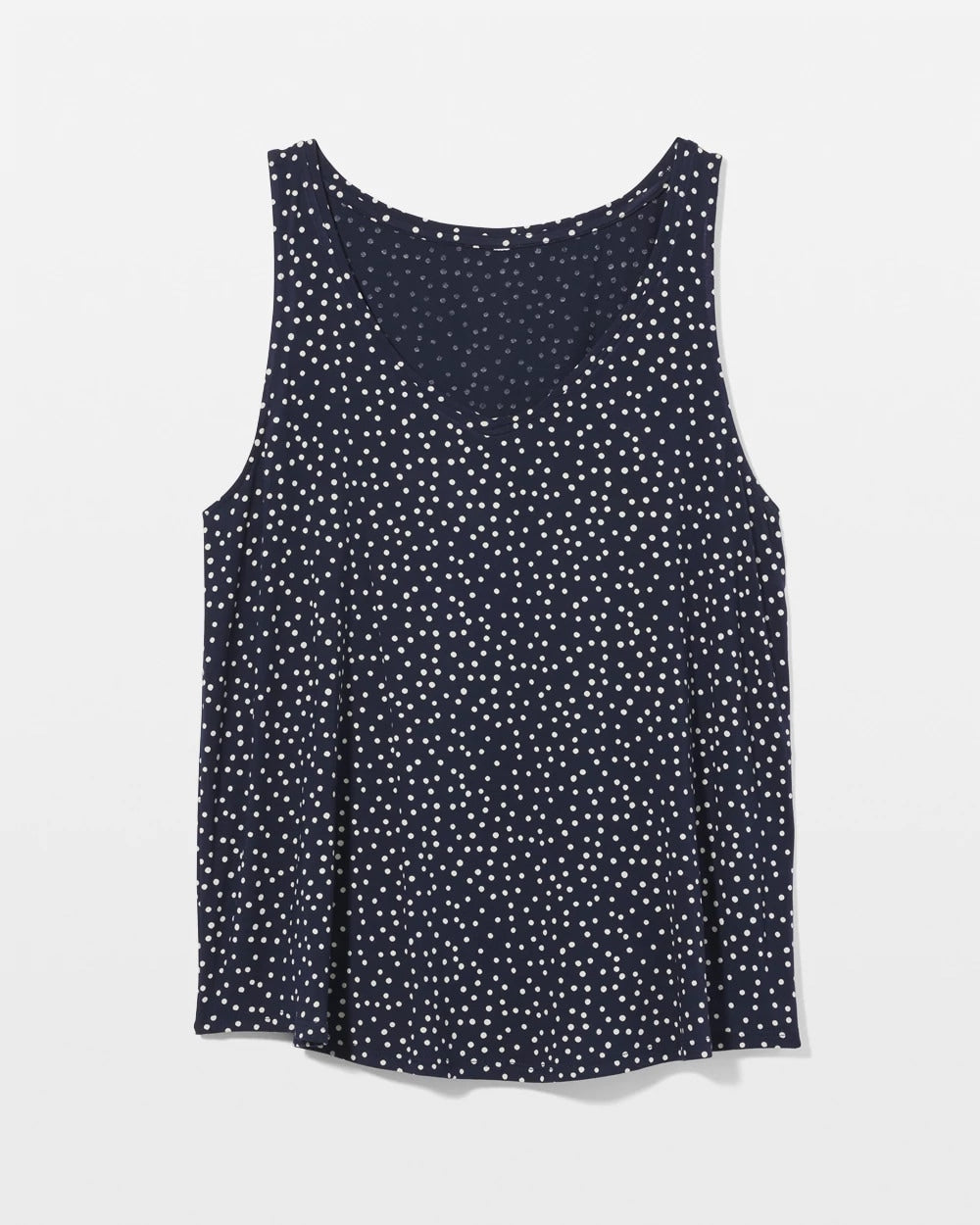 Printed V-Neck Pajama Tank - DOT OBSESSED NAVY | Soma Women