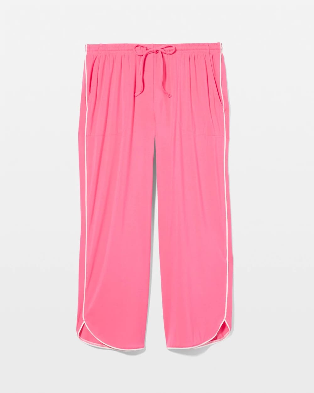 Solid Piped Crop Pajama Pant - CAMELLIA ROSE | Soma Women