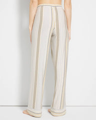 Printed Pajama Pants - SUMMIT STRIPE CHAMPAGNE | Soma Women