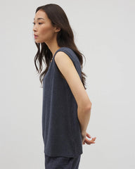 Rib Knit Sleeveless Top - HEATHER ECLIPSE | Soma Women