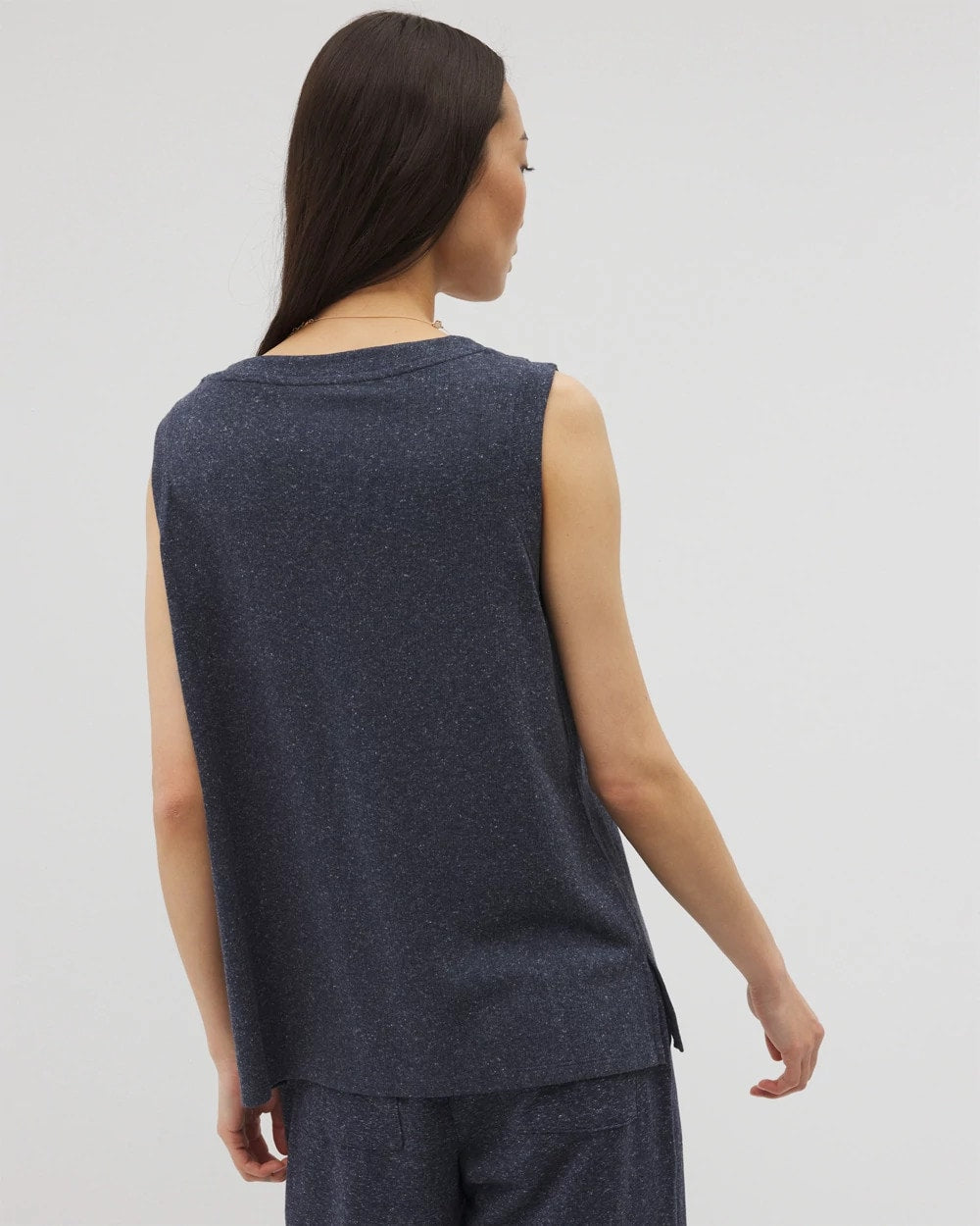 Rib Knit Sleeveless Top - HEATHER ECLIPSE | Soma Women