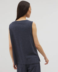 Rib Knit Sleeveless Top - HEATHER ECLIPSE | Soma Women