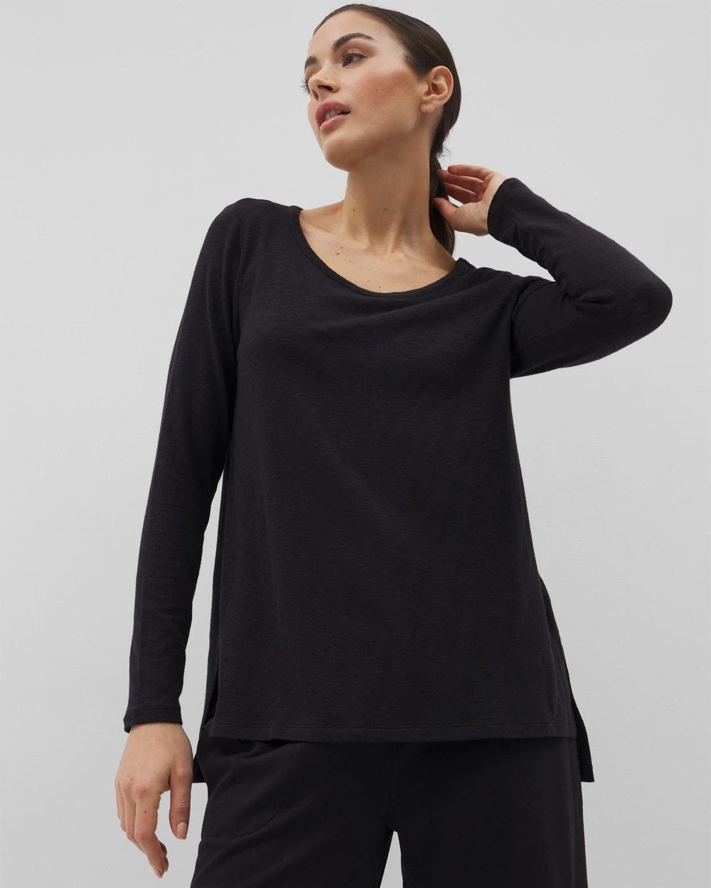 Long-Sleeve Top - BLACK | Soma Women