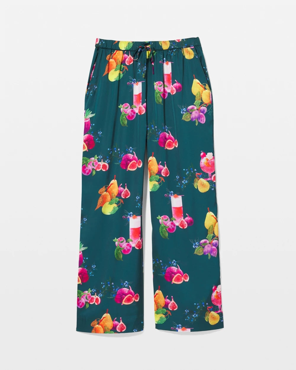 Piped Pajama Pant - GETTIN FIGGY WITH IT TEAL | Soma Women