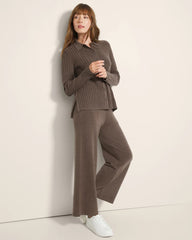 Button-Up Sweater - HEATHER COCOA | Soma Women