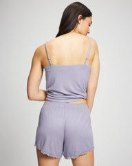 Pointelle Pajama Short - LAVENDER CLOUD | Soma Women
