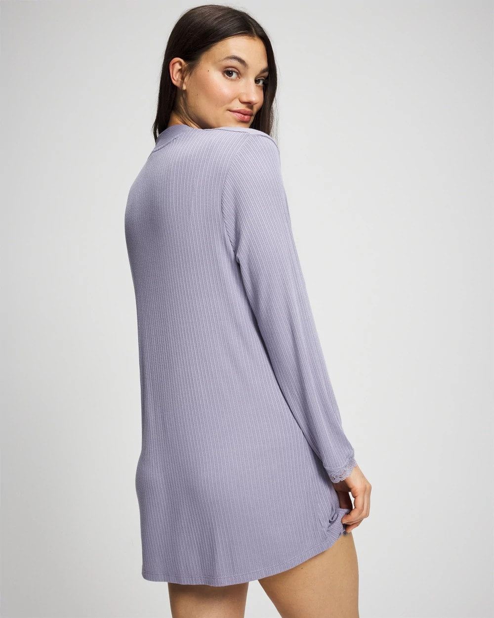 Pointelle Pajama Cardi - LAVENDER CLOUD | Soma Women