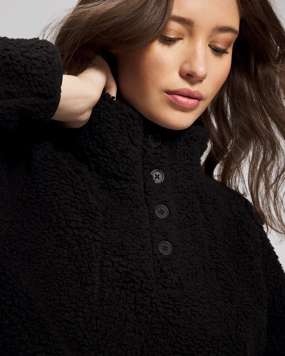 Sherpa Pullover - BLACK | Soma Women