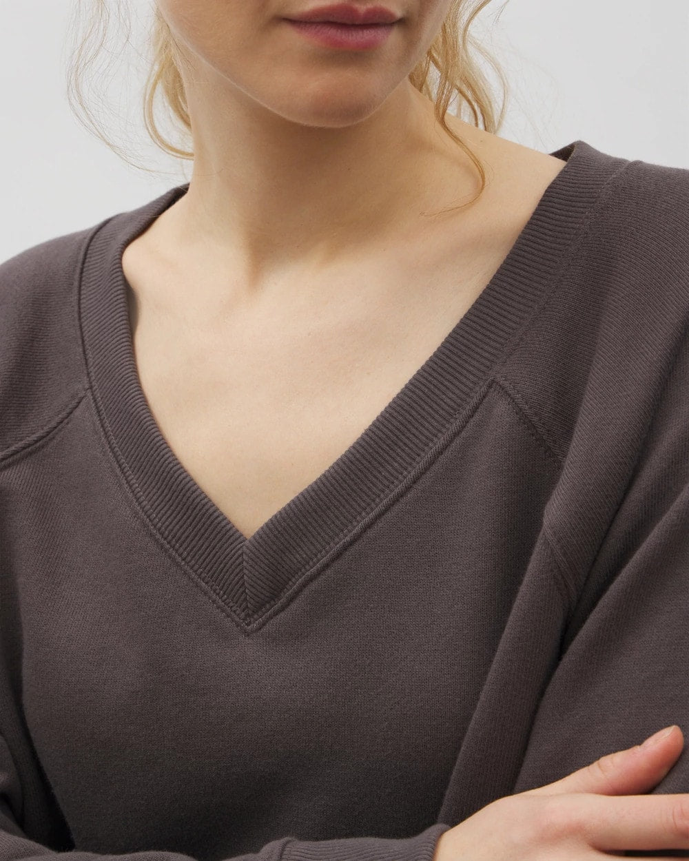 V-Neck Sweatshirt - GALAXY GRAY | Soma Women