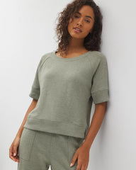 Cotton Terry Dolman Top - HEATHER HIGHLANDS | Soma Women
