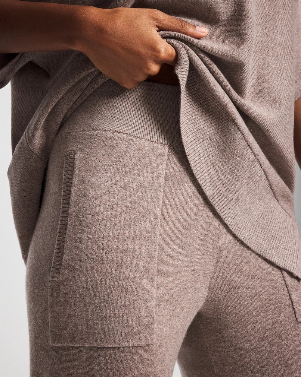 Premier Knit Sweater Jogger - HEATHER FAWN | Soma Women