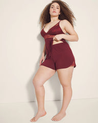 Lace Trim Pajama Shorts - VERMILLION | Soma Women