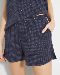 Pajama Shorts - SHINE ON DOT NAVY | Soma Women