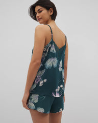 Lace Trim Pajama Cami - HAVEN BOTANICAL DARK SEA | Soma Women