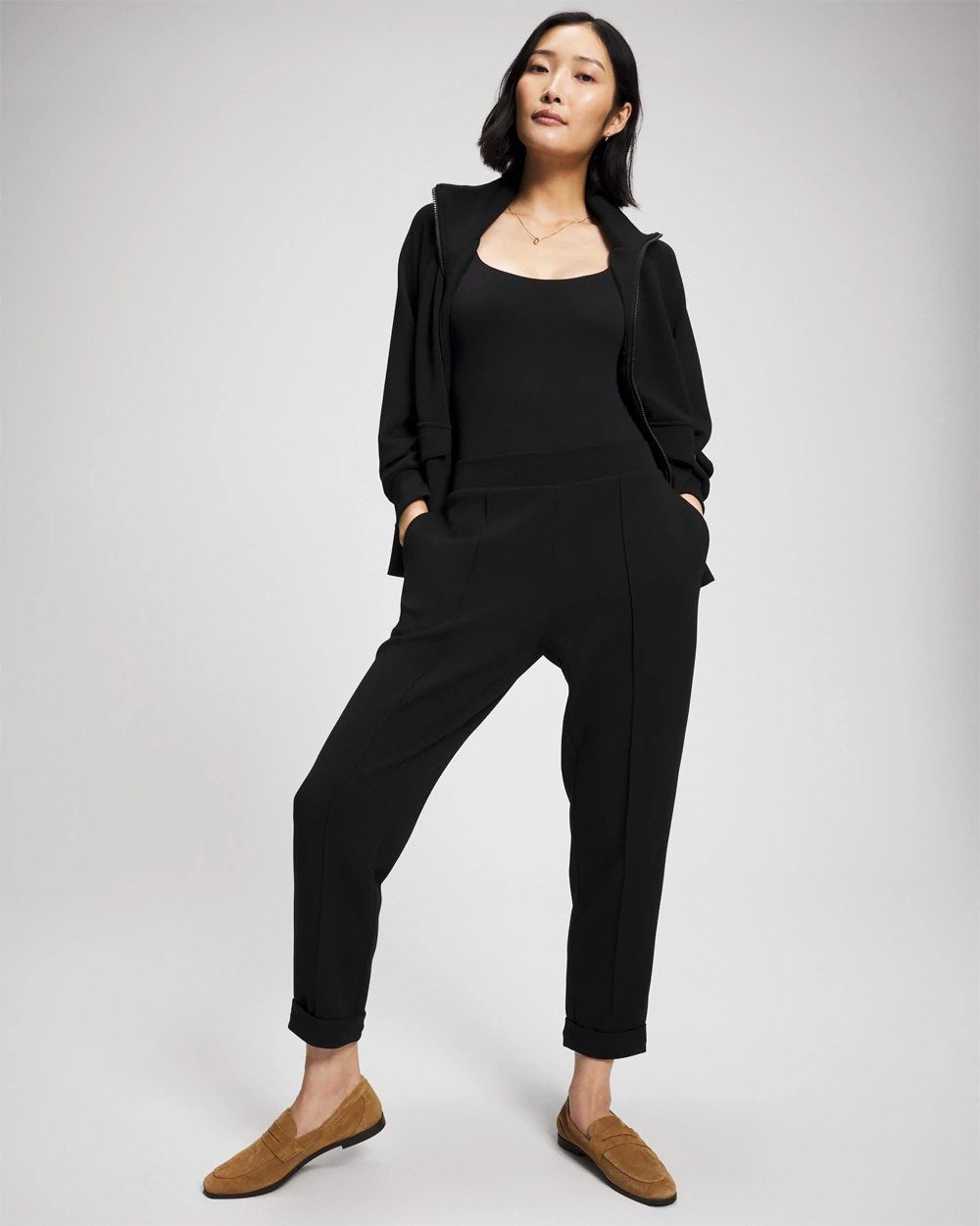 Tapered Pant - BLACK | Soma Women