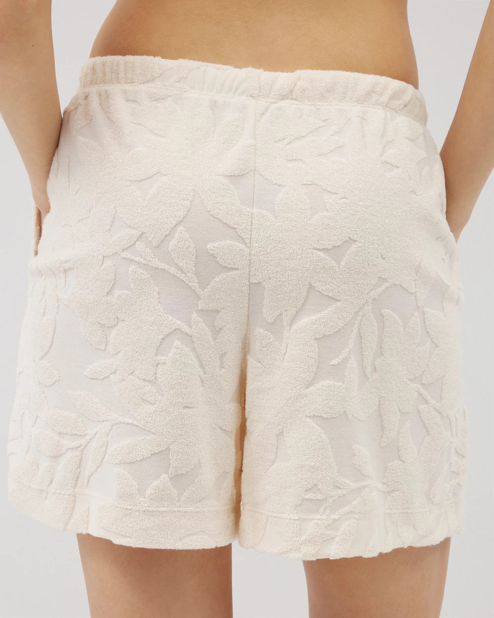 Jacquard Terry 5 Inch Short - PARCHMENT | Soma Women