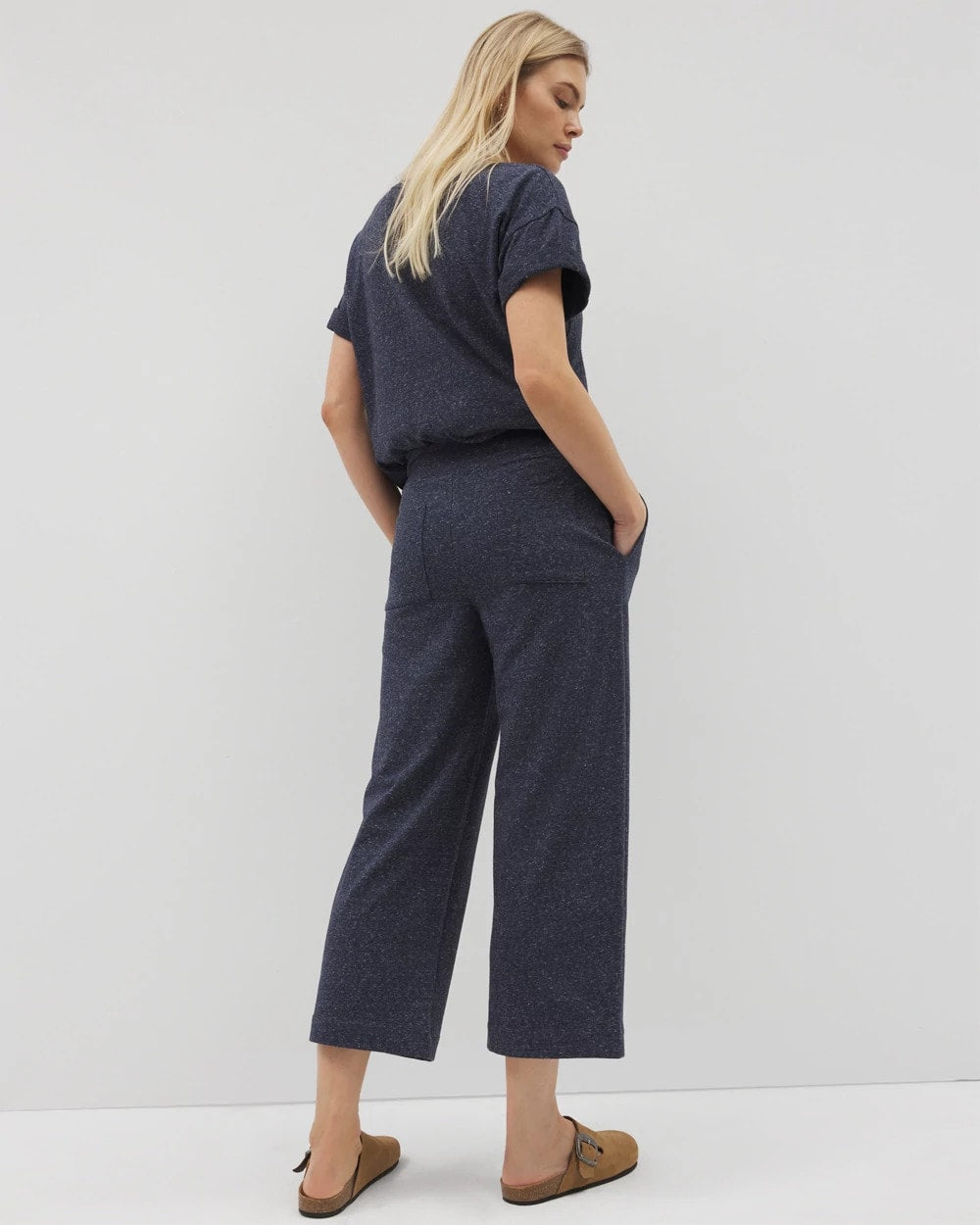 Wide Leg Crop Pant - HEATHER ECLIPSE | Soma Women