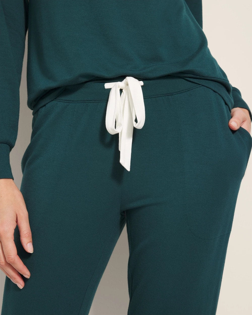 Banded Ankle Pajama Pant - DEEP TEAL | Soma Women