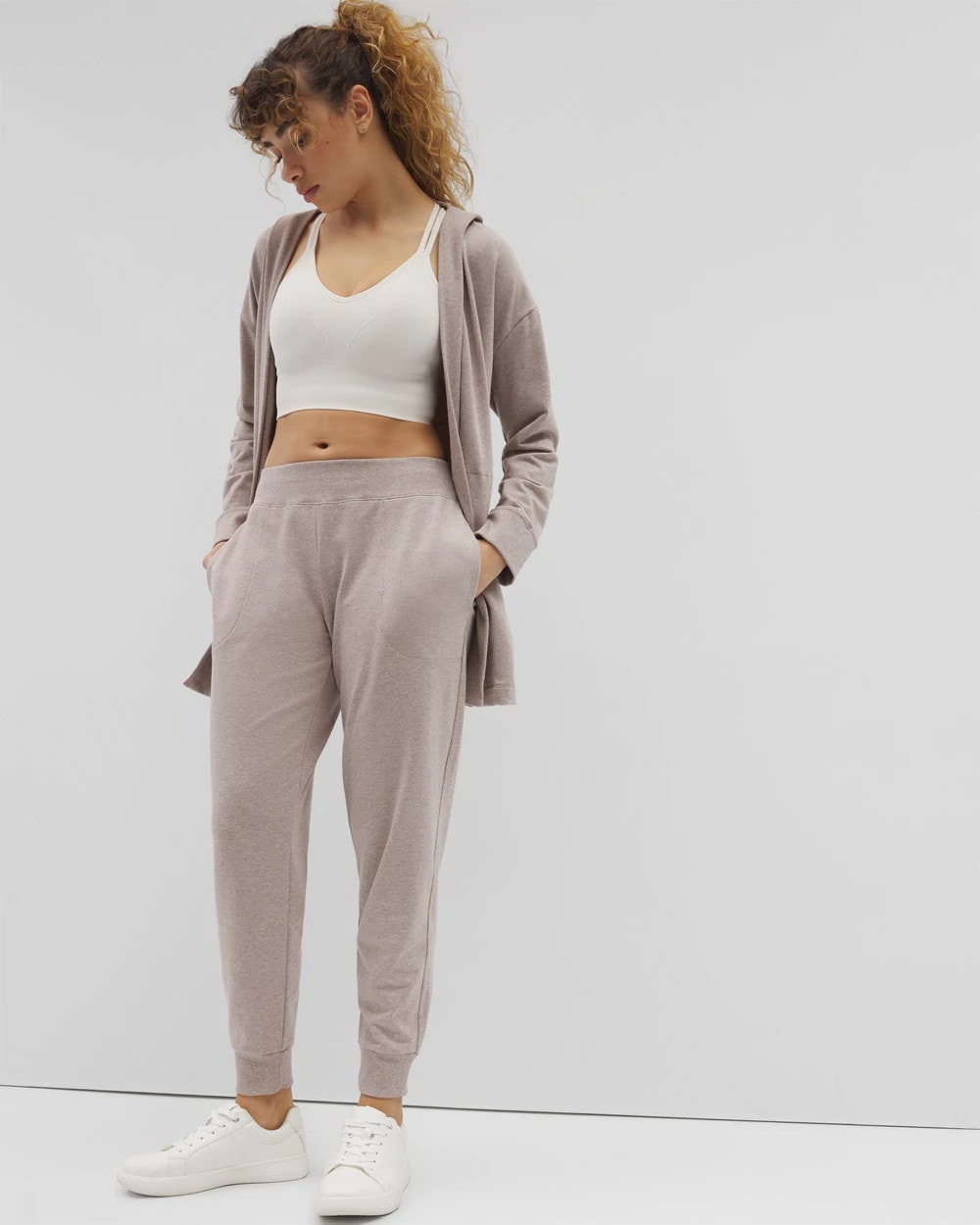 Essential Terry Jogger - HEATHER MINK | Soma Women