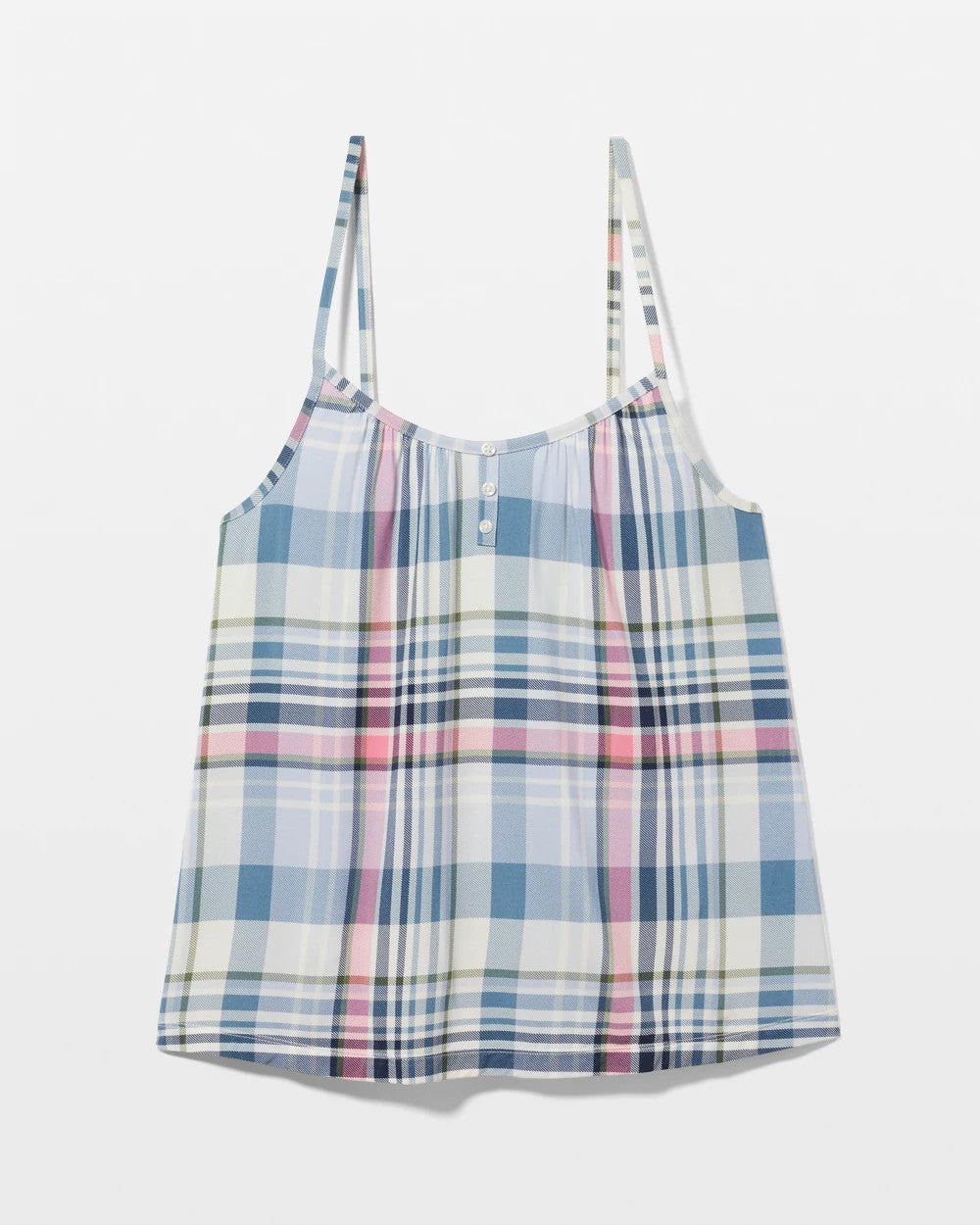 Cool Nights Pajama Cami - VILLA PLAID OCEAN AIR | Soma Women