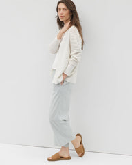 Cotton Open Stitch Cardigan - SALT MIST | Soma Women