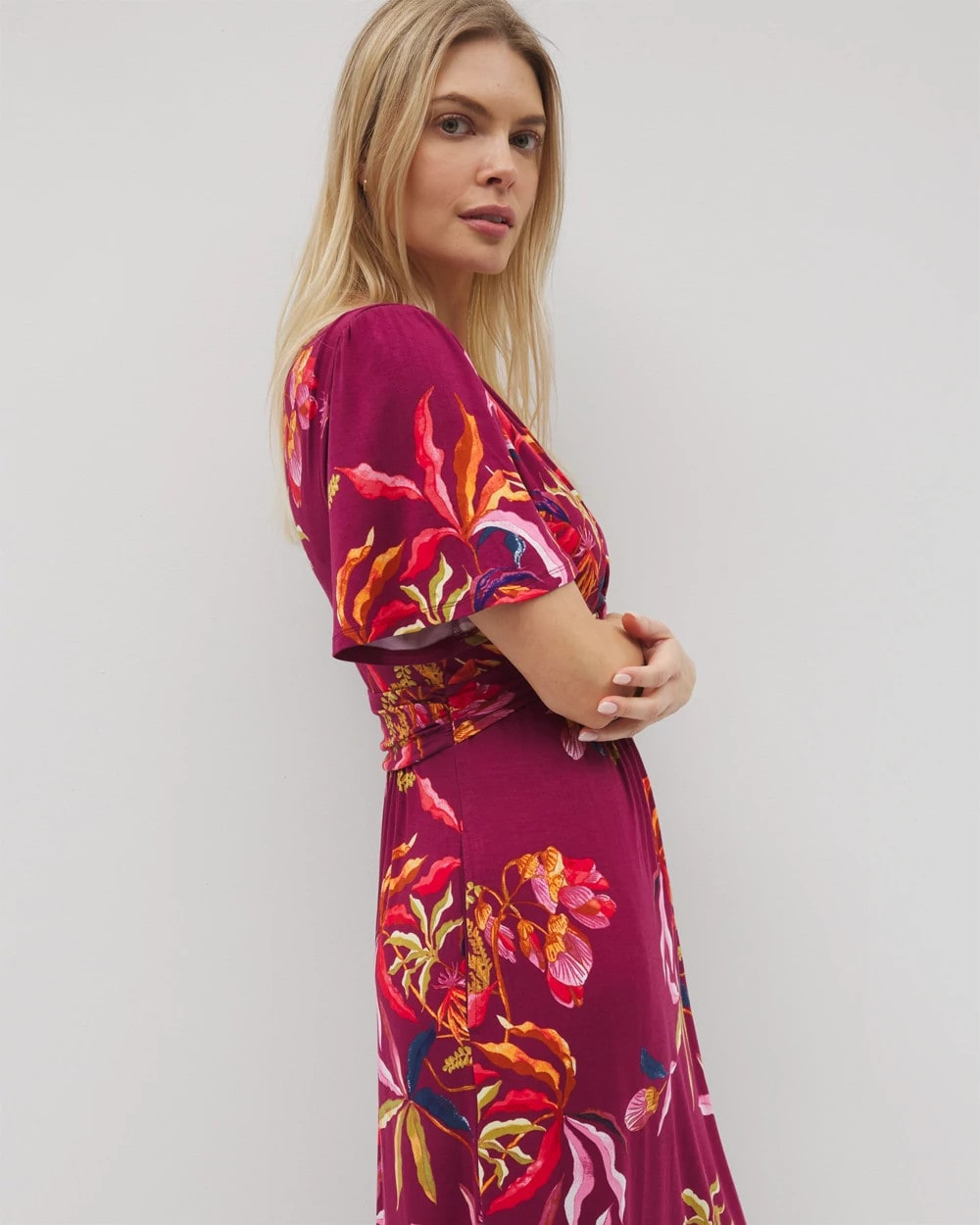 Pamilla Midi Bra Dress - SUNRISE FLORA RED BEAUTY | Soma Women