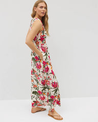 Riviera Surplice Maxi Bra Dress - LE TIGRE TROPIC PARCHMENT | Soma Women