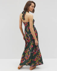Retreat Maxi Bra Dress - SUNRISE FLORA M EMERALD | Soma Women