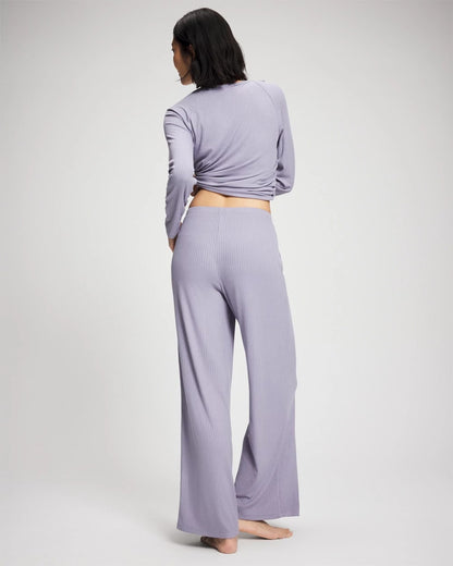 Pointelle Wide Leg Pajama Pant - LAVENDER CLOUD | Soma Women