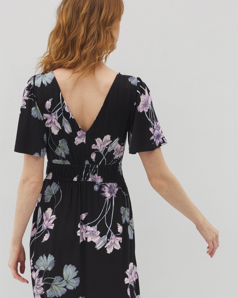 Oasis Midi Bra Dress - FLORAL HAVEN BLACK | Soma Women