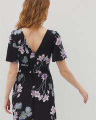 Oasis Midi Bra Dress - FLORAL HAVEN BLACK | Soma Women