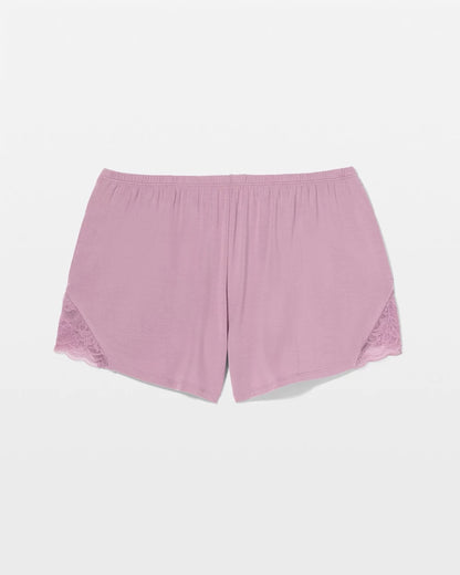 Lace Trim Pajama Short - LILAC WINE | Soma Women