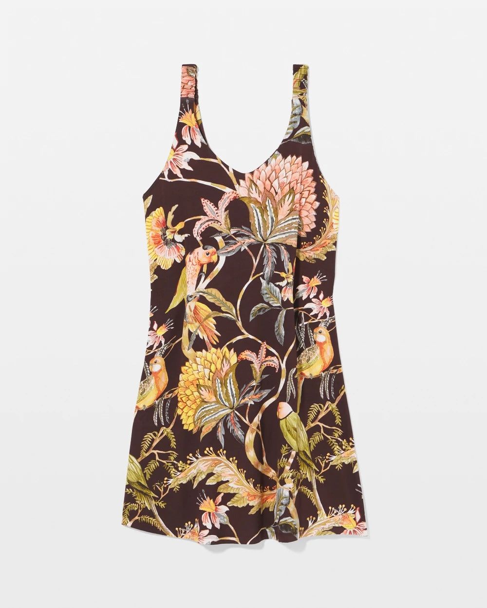 Shirred Strap Chemise - PARROT-DISO PLUME G PLUM | Soma Women
