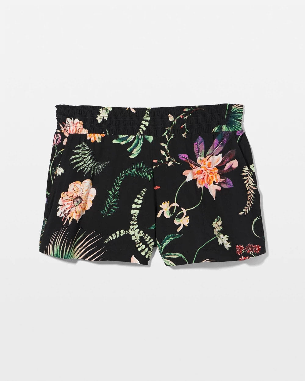 Pajama Shorts - PARADISE PLUMES BLACK | Soma Women