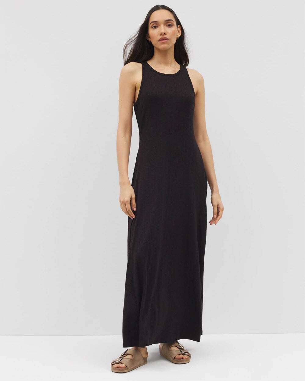 High-Neck Lounge Dress - BLACK | Soma Women