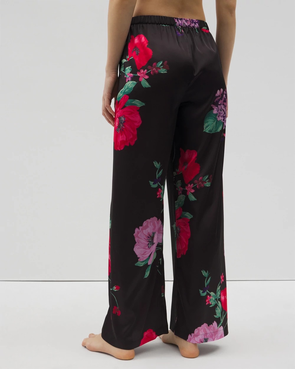 Printed Pajama Pants - RHAPSODY FLORA G BLACK | Soma Women