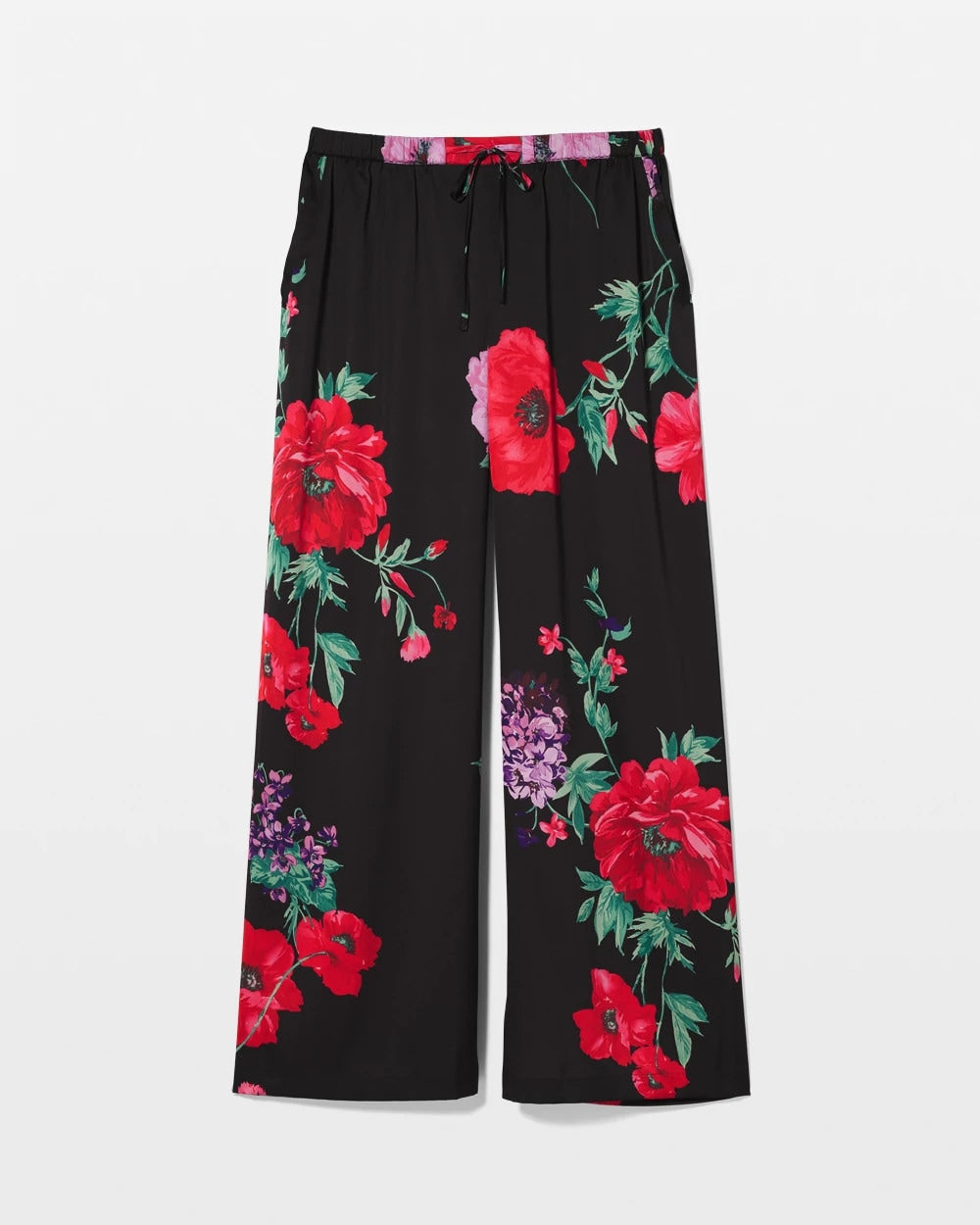 Printed Pajama Pants - RHAPSODY FLORA G BLACK | Soma Women