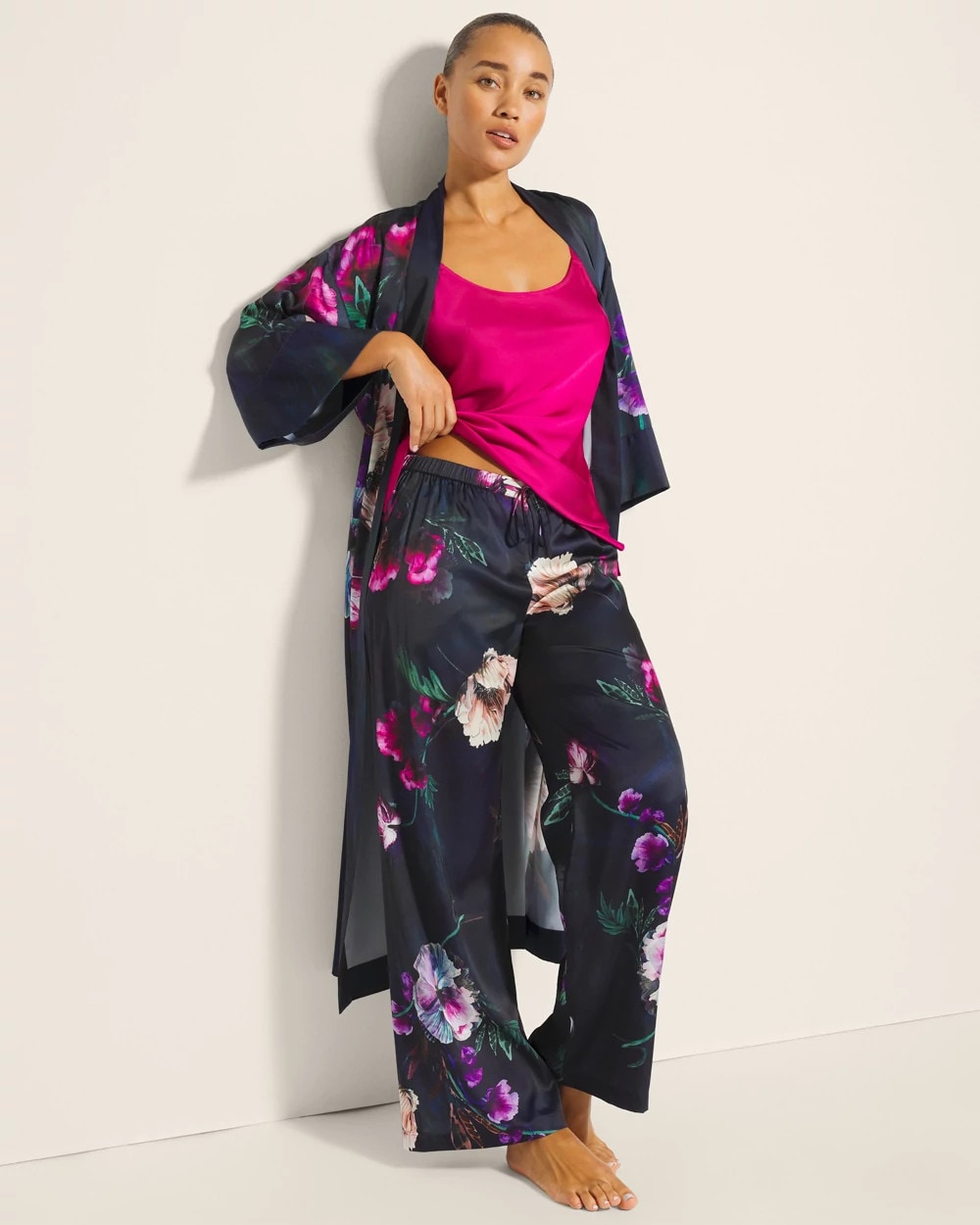 Printed Pajama Pants - FLEUR EVER DRAMA NAVY | Soma Women