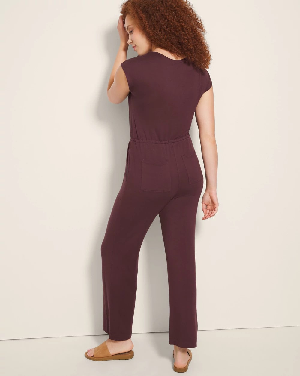 Wide-Leg Jumpsuit - PINOT NOIR | Soma Women