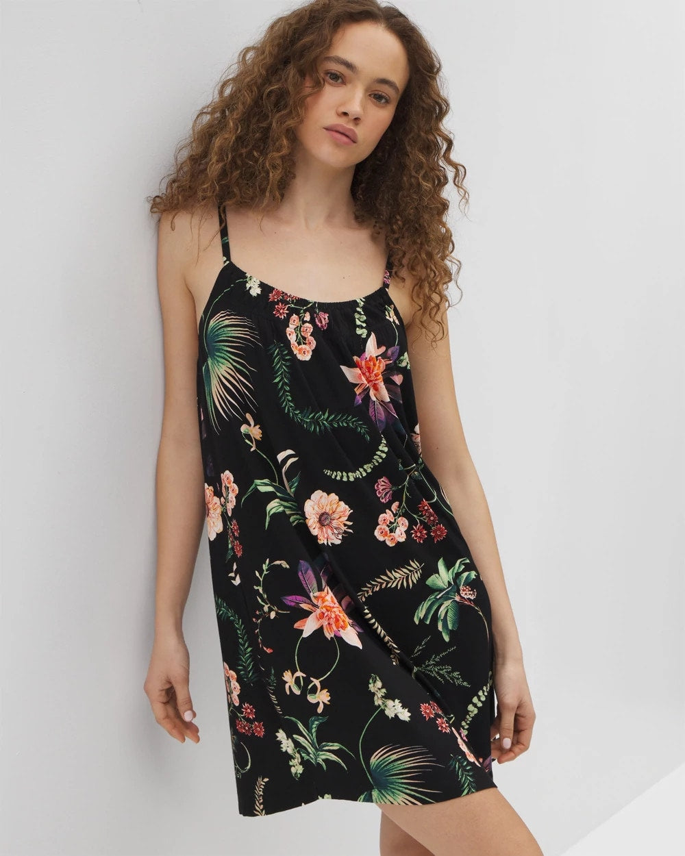 Chemise - PARADISE PLUMES BLACK | Soma Women