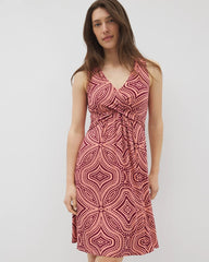 V-Neck Short Bra Dress - GOA GEO GRAND VELVET PLUM | Soma Women