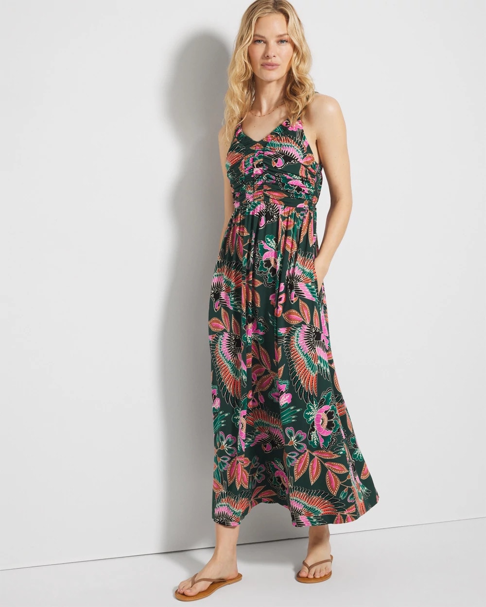 Midi Bra Dress - PARROT-ISE LUSH EMERALD | Soma Women